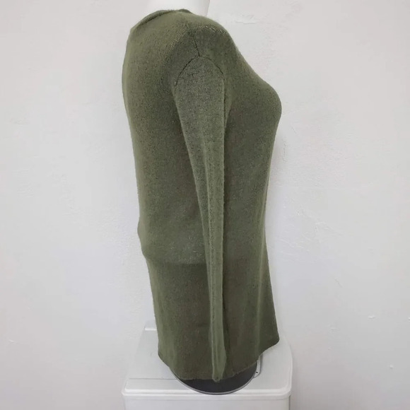 PIKO 1988 | Green V-Neck Knit Tunic Top Small - Picture 5 of 8